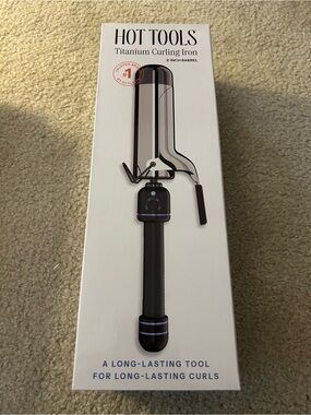 Hot Tools Titanium Curling Iron - Black and Silver